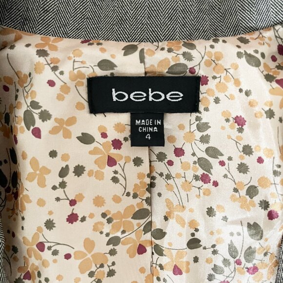 Vintage Bebe "Semi Sweet Chocolate" Pant Suit w/LS Fitted Jacket | Size 4 - Picture 2 of 10